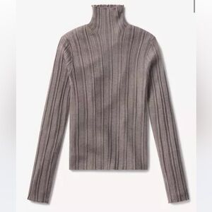 Buck Mason - Melange Coffee Featherweight Silk Cashmere Turtleneck
